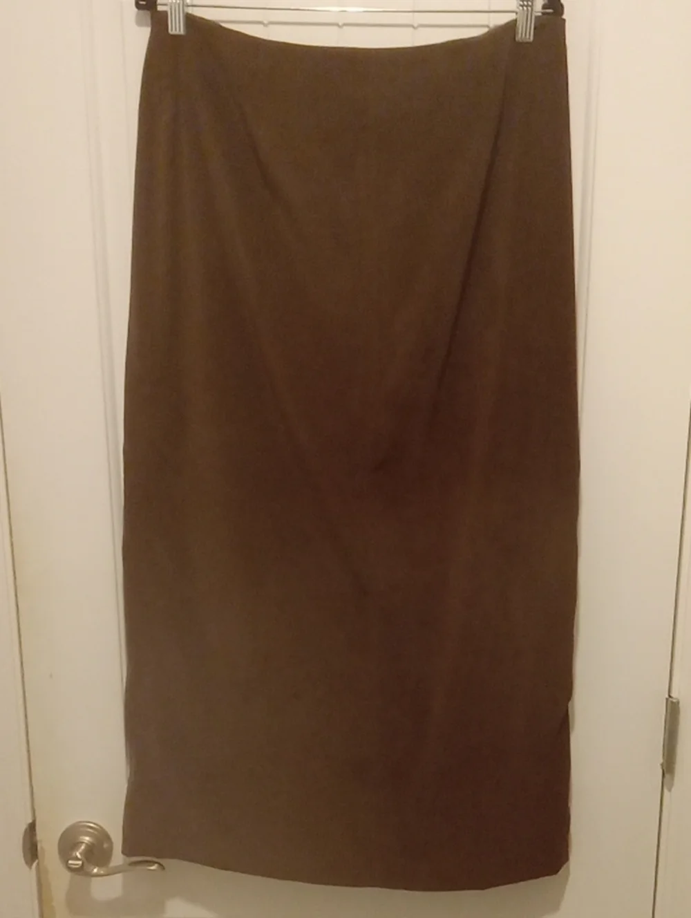 Bagatelle Brown Midi Straight Skirt